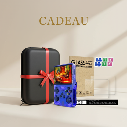 📦 Pack R36S + Verre 9H + Étui rigide